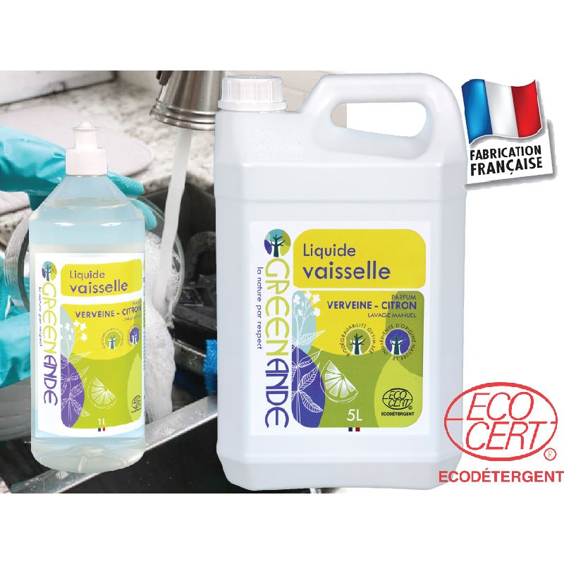 Liquide vaisselle & mains vinaigre et framboise - Certifié Ecocert